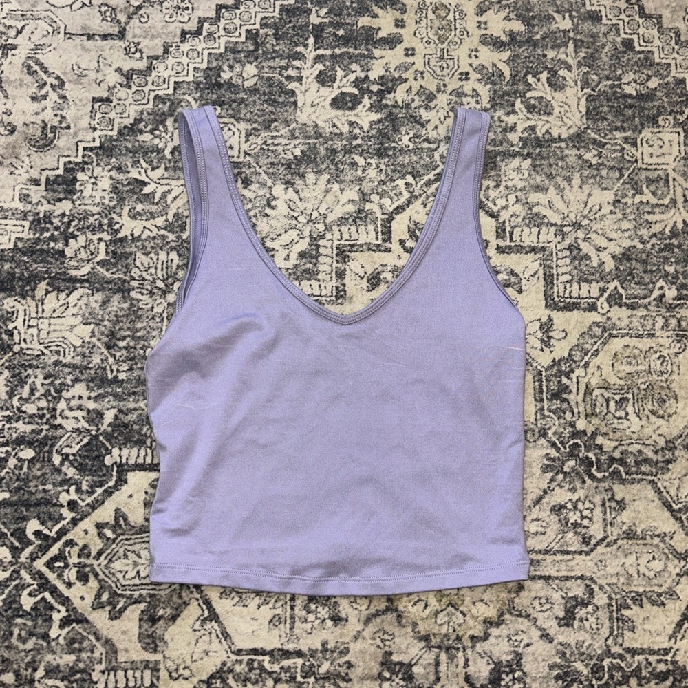 Hollister Purple Cropped Tank Top
